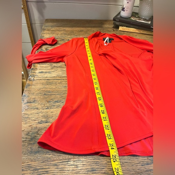 FRANK LYMAN DESIGN Red Open-Front Jacket Size 8 - Picture 8 of 8